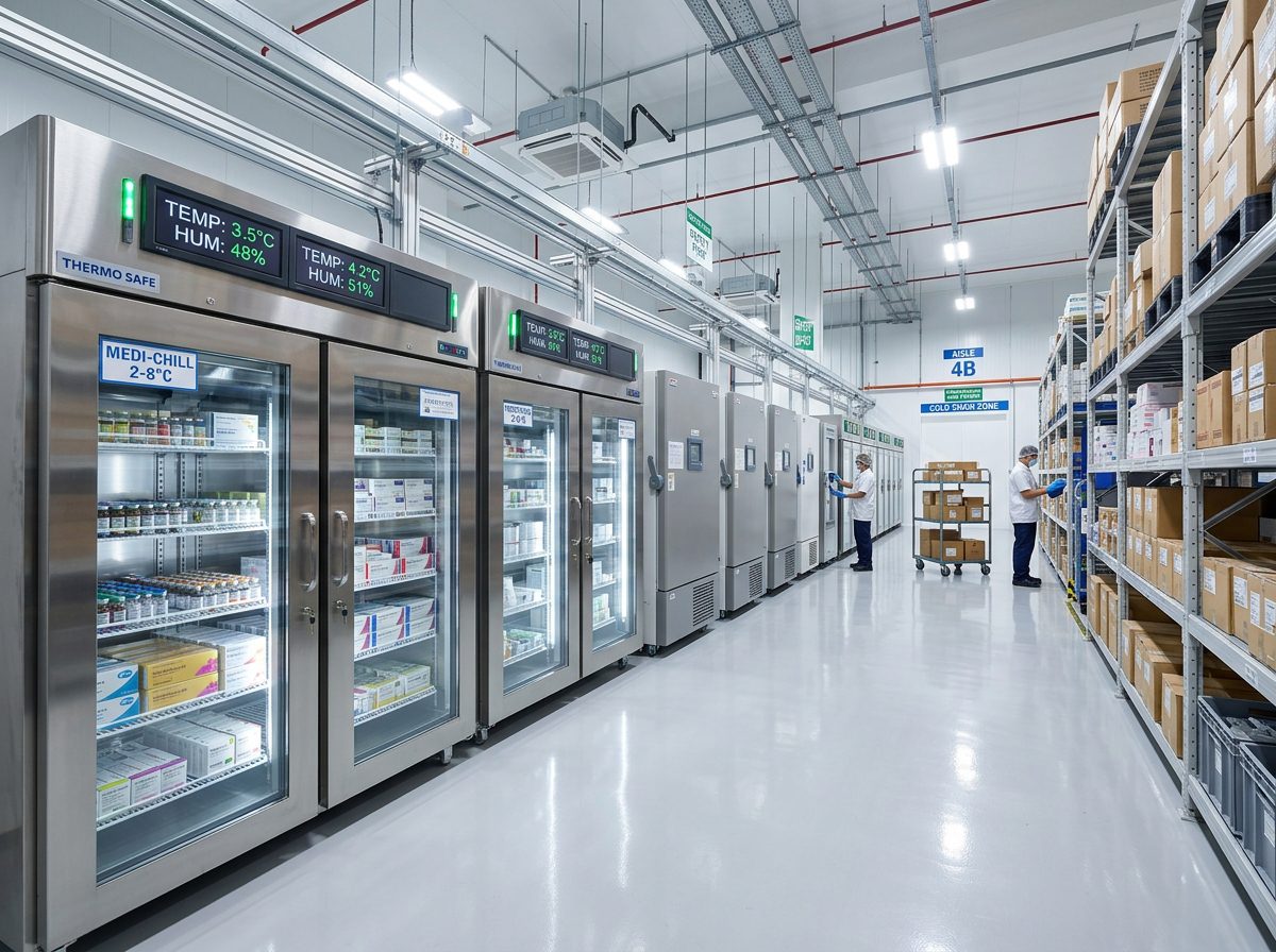 Cold-chain pharmaceutical storage